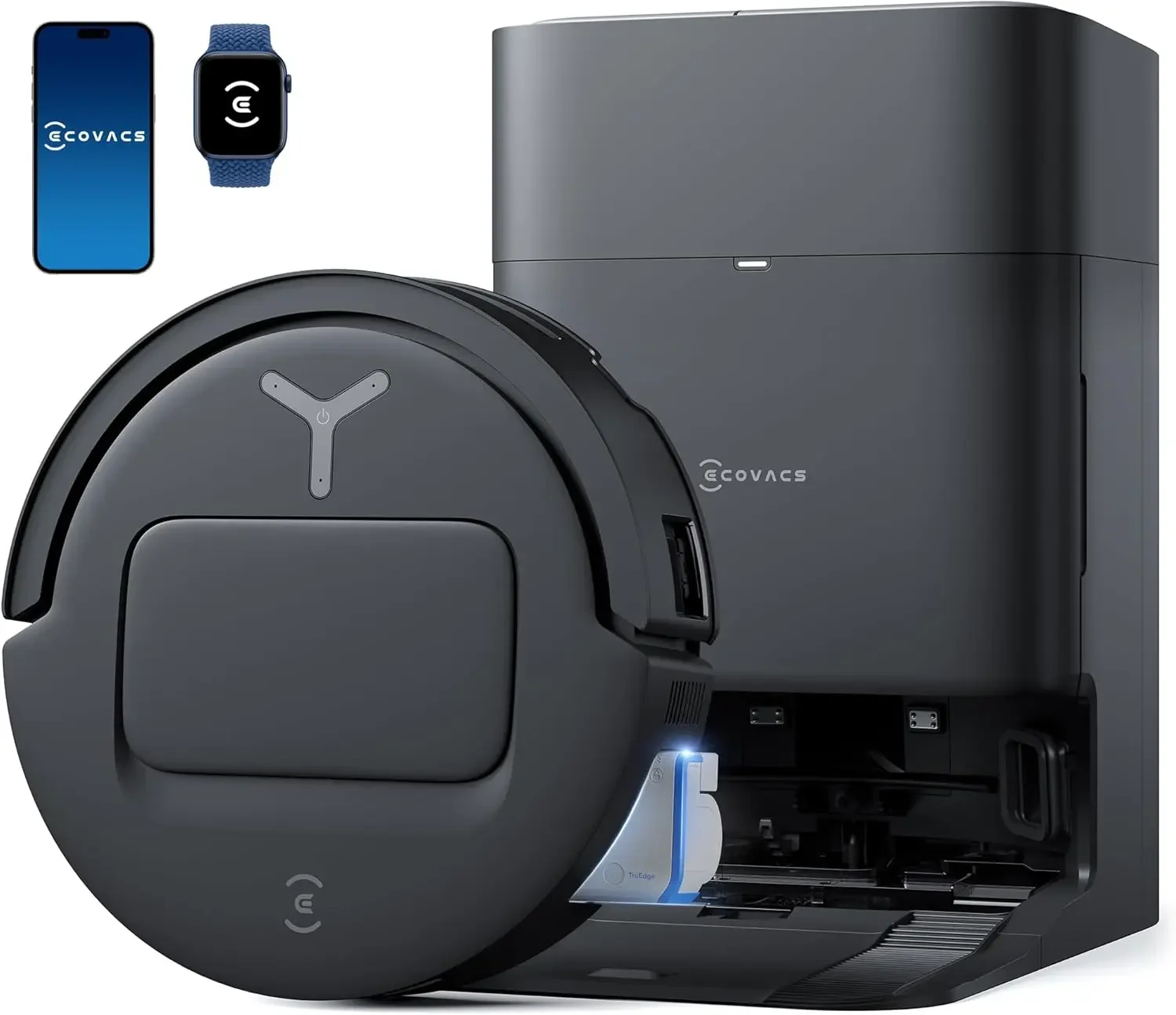 

Brand New ECOVACS DEEBOT T80 Omni Robot Vacuum and Mop - 18,000Pa Suction, OZMO™ Roller Real-Time Mop Washing, Self-Emptying, Ho