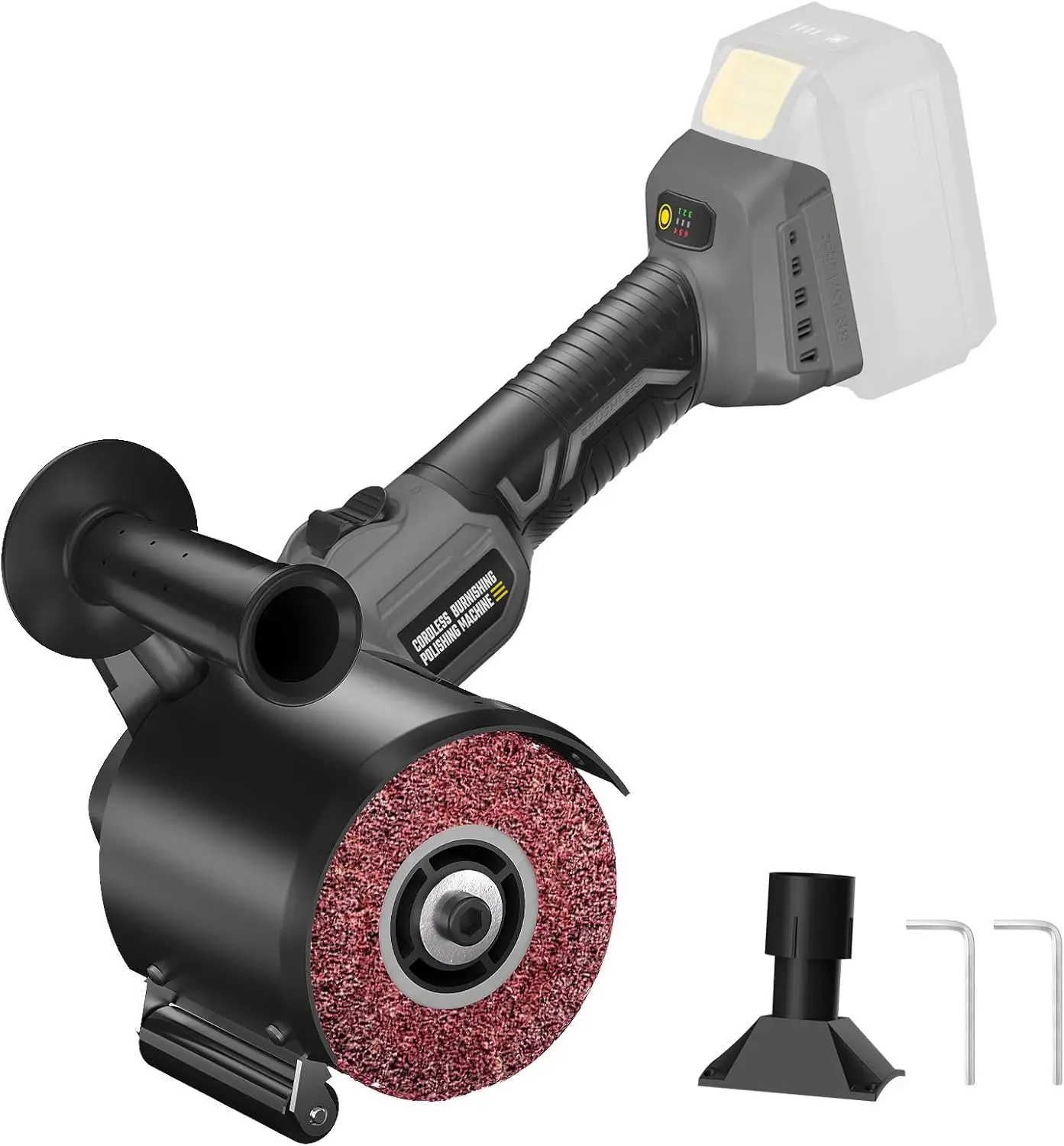 

Cordless Polishing Machine, 6-Speed Variable, Guide Wheel, For Stainless Steel Wood Metal