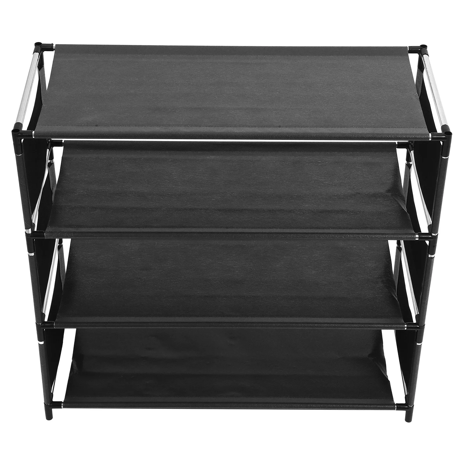 

4-Layer Shoe Rack For Entryway Closet Space-Saving Steel Shoes Storage Organizer Compact Shoe Rack Shelf For Small Spaces