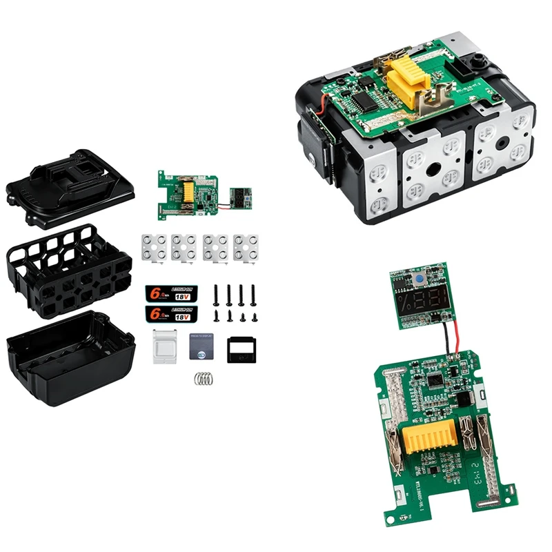 

BL1830 Battery Case For Makita 18V DIY 3.0Ah 6.0Ah 1860 1850 Shell Box With BMS PCB Charging Protection Board