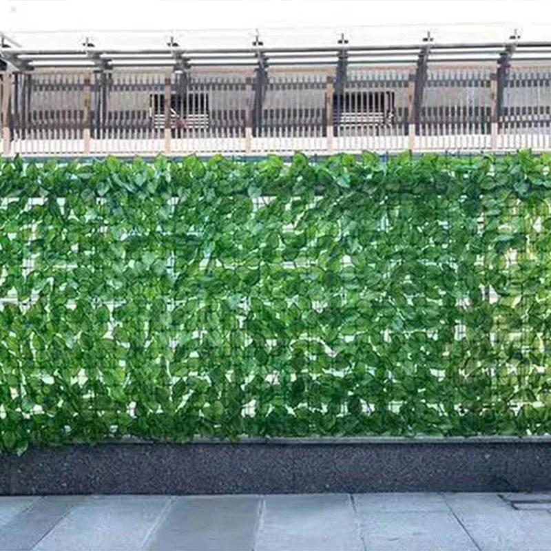 1M/3M Kunstmatige Groene Blad Hekpanelen Faux Privacy Hek Scherm Voor Thuis Buiten Tuin Balkon Decoratie