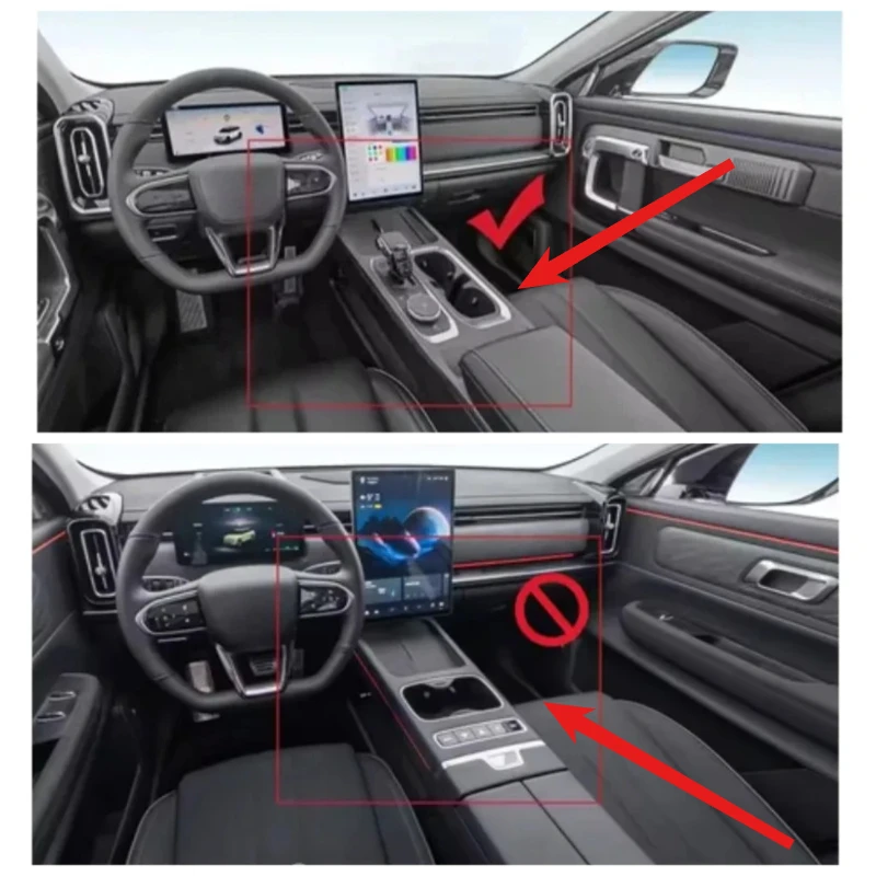 For Jaecoo J7 2023-2025 Car Center Console Lower Storage Box Armrest Storage Organizer Tray Interior Space Classification Tools