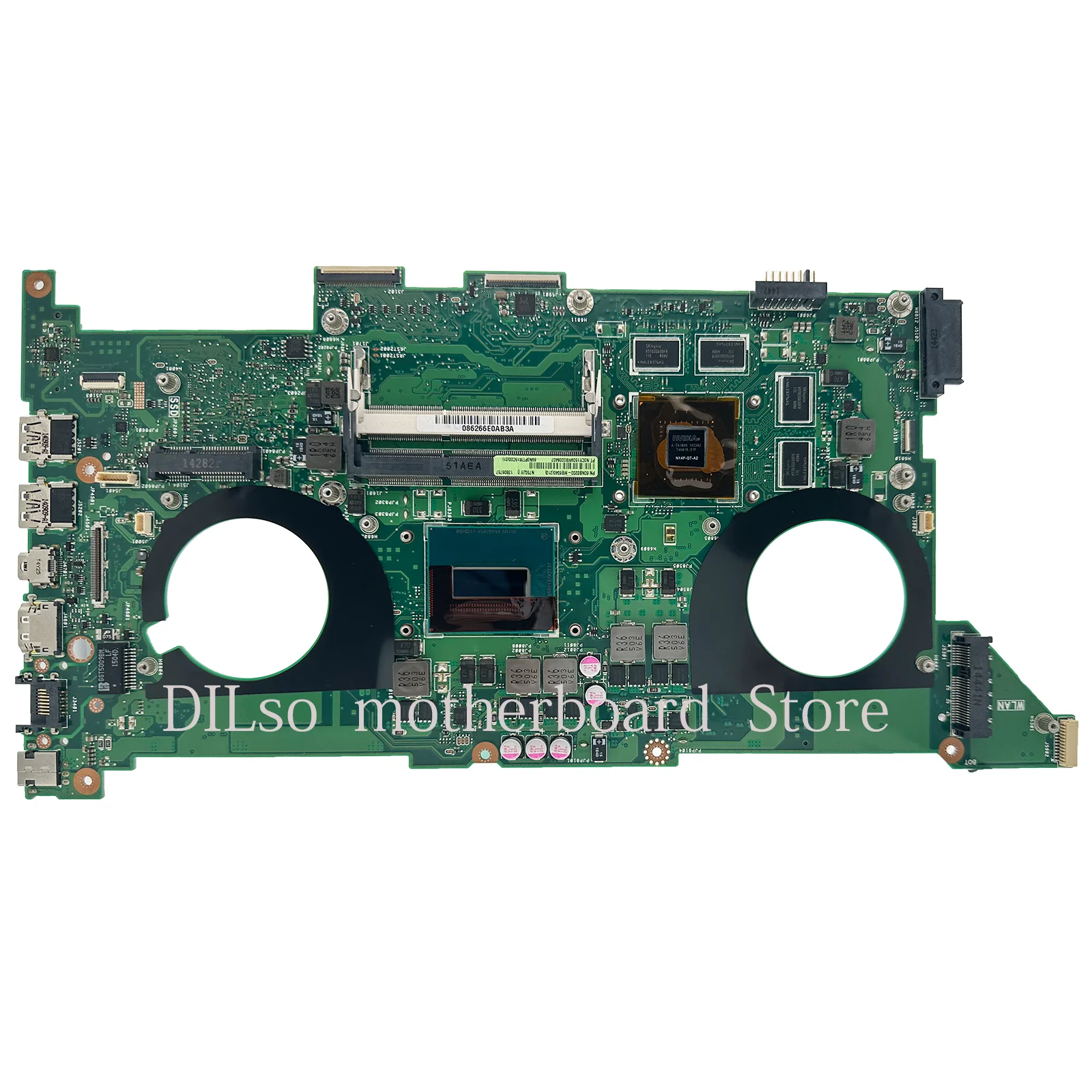 KEFU N750JV For ASUS N750JV N750JK Notebook Motherboard I7-4700HQ CPU GT750M Laptop Motherboard REV2.0/2.1 Mainboard  Test