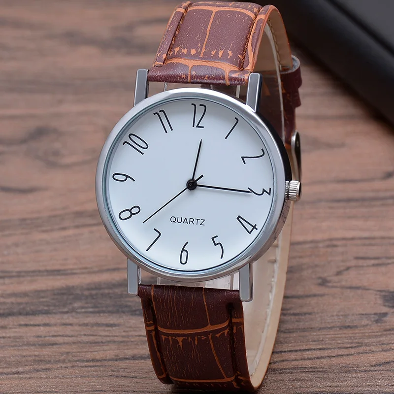 Men Quartz Watch Stylish Men's Chronograph Watches with Quartz Movement Leather Strap Gift for Boyfriend or Father for Men