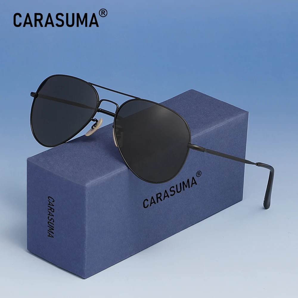 CARASUMA أزياء النظارات الشمسية الطيار النظارات النسائية للنساء الرجال Oculos lrest Gafas دي سول