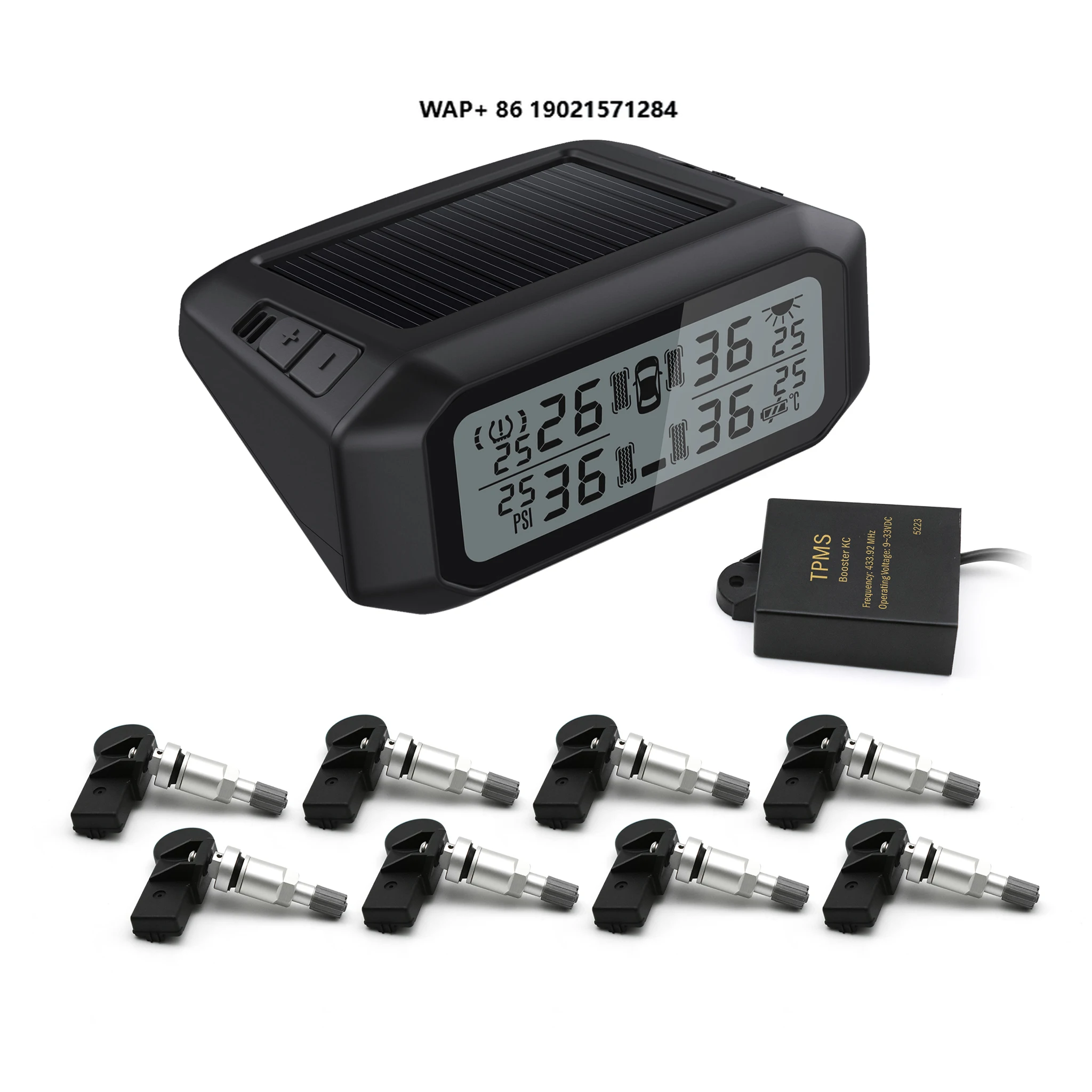 

Factory Wholesale Universal Solar Tpms Caravan Motorhome High Quality Car Tpms Sensor With 8 Sensors