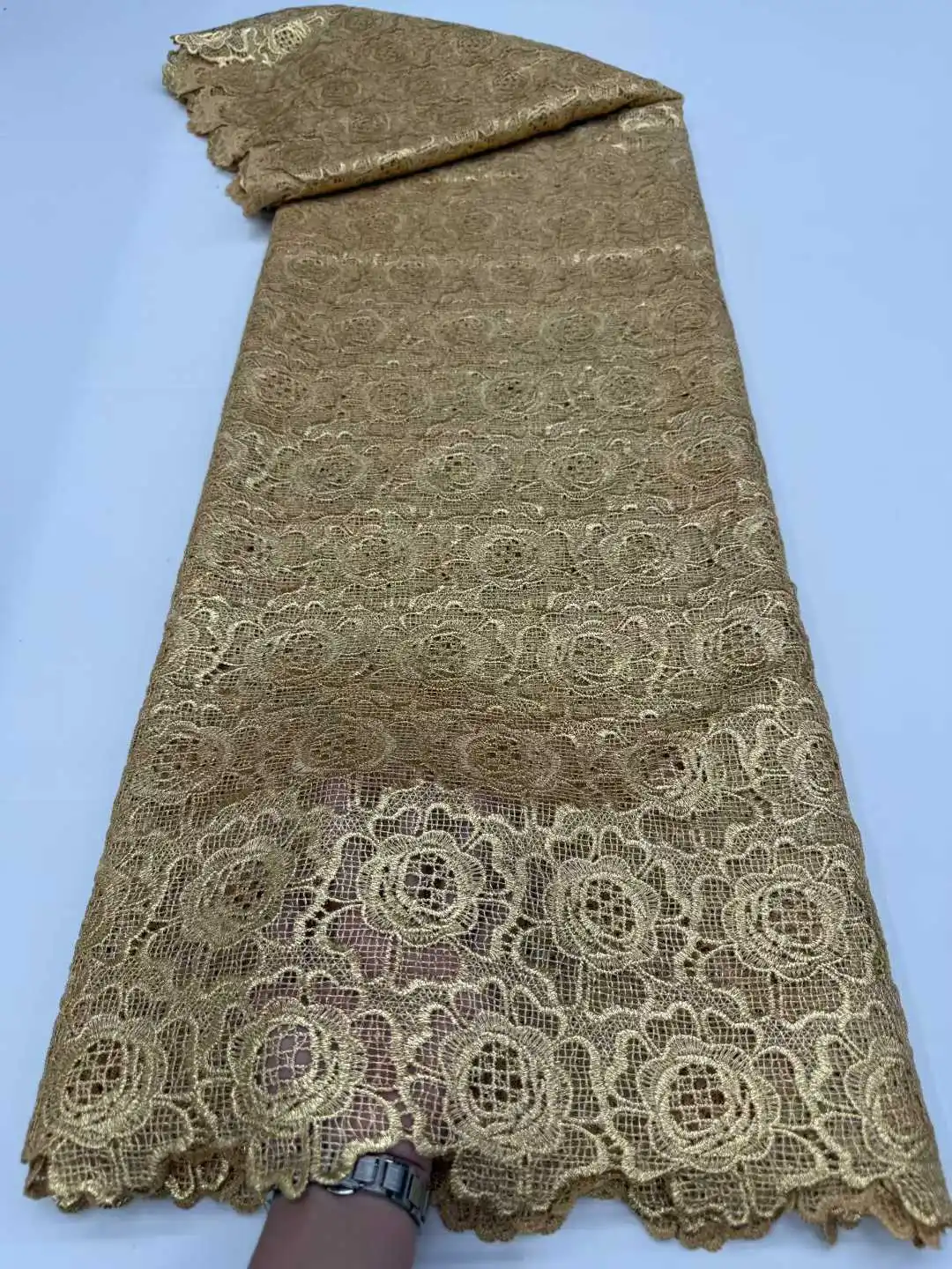 

Африканская кружевная ткань Молочная шелковая кружевная ткань 2025 Высокое качество Французский тюль Молочный шелковый кружево Нигерийское кружево для женщин Бальные платья