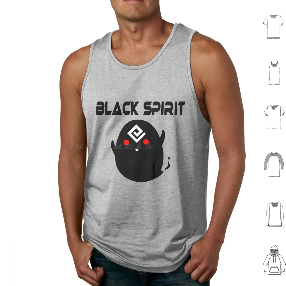 Black Spirit Tank Tops Print Cotton Black Desert Online Bdo Black Spirit Mmo Game Mmorpg Black Desert Black Online Gamer