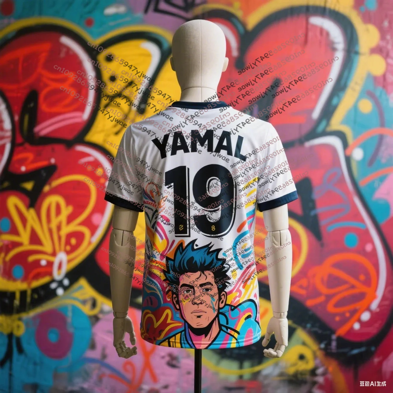 

25 New Yamal's Grafft-Style Fans Jersey 3D Print Sports Leisure Dry Quickly Breathable And Comfortable Men's And Women's T-Shirt