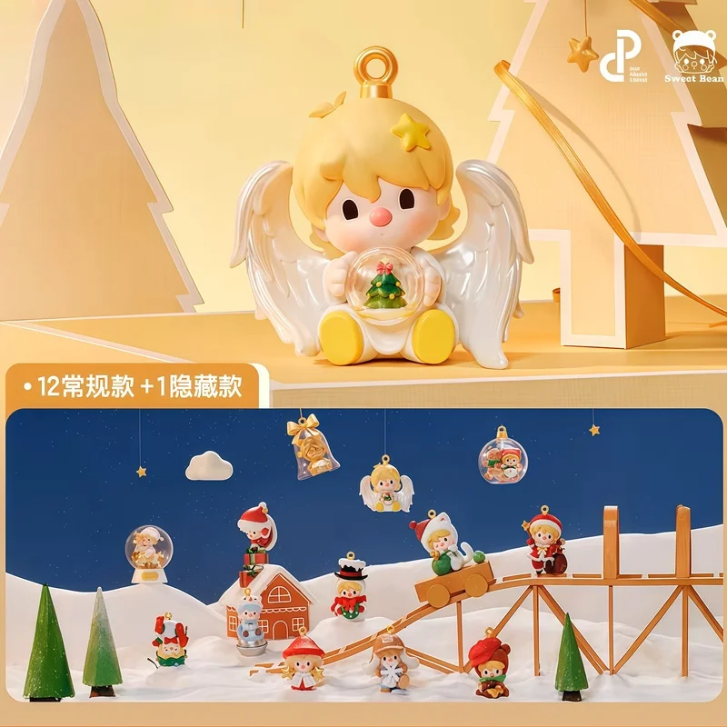 

Новая праздничная серия Sweet Bean, милая и модная фигурка слепых коробок, украшение для рабочего стола, подарок на Рождество