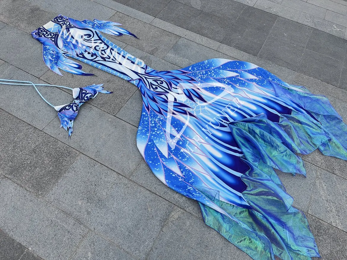 

Original Chinese Style Palace Style Mermaid Tail Free Diving Training Mermaid Tail Aquarium Mermaid Performance Shooting Photo