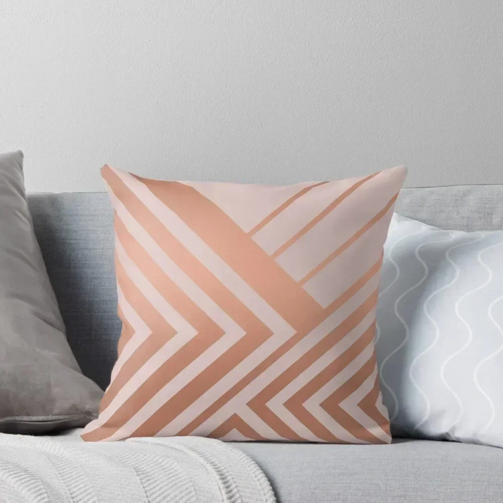 

Pink and Copper Geometric Luxe Throw Pillow Decorative pillowcase Plaid Sofa Cushions For Decorative Sofa Cushions pillow