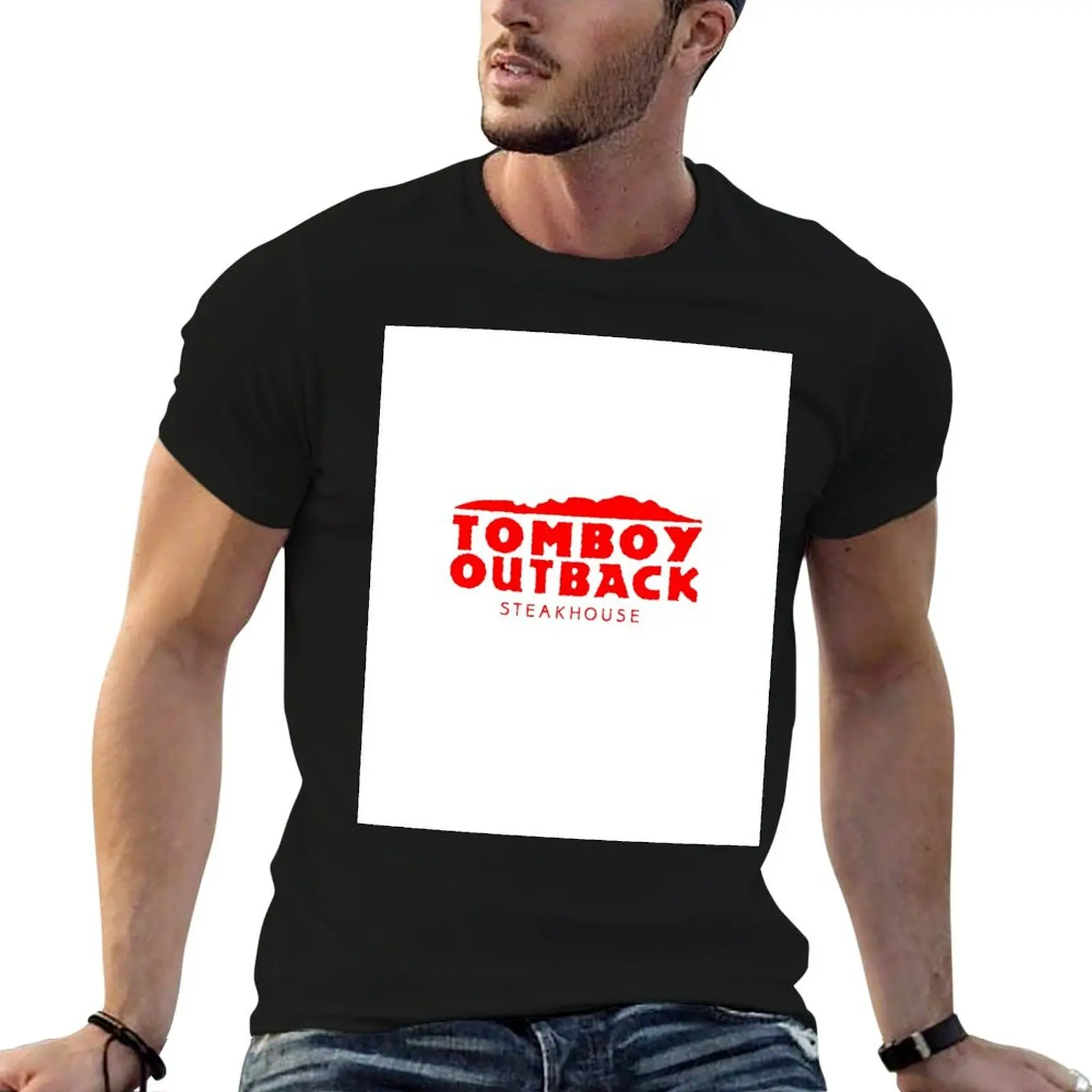 

Tomboy Outback Parody T-Shirt t shirts for man cotton mens graphic t shirts funny t shirts dark humor T-Shirt