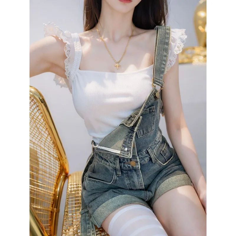 

Women's Playsuits Rompers Vertical Orangepink Wash Braces Travel Graffiti Young Folds Fancy Collection Version Broad Female