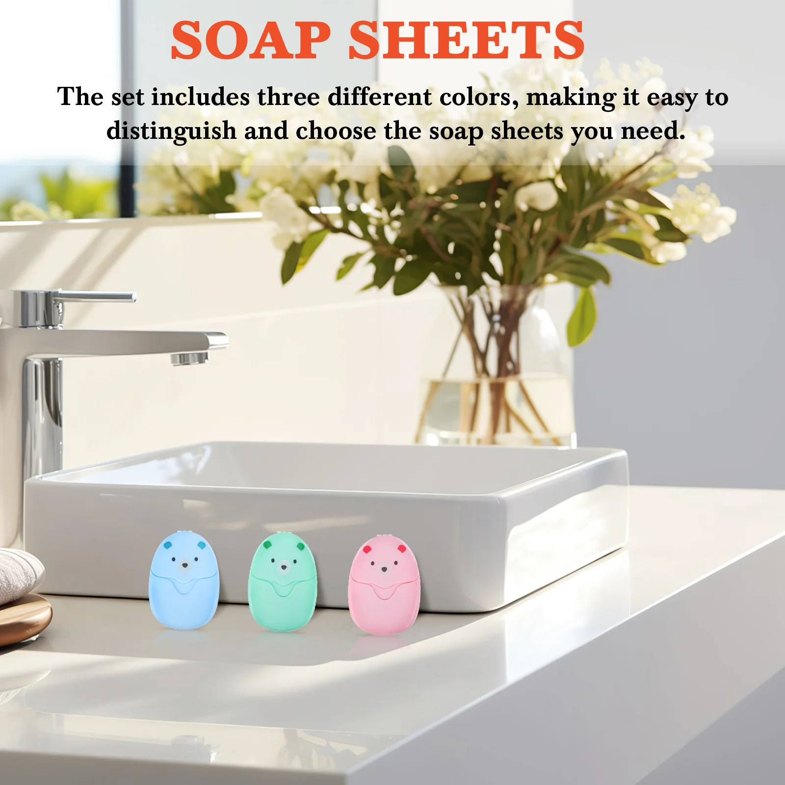 3 قطع من أوراق الصابون للسفر - صفائح صابون ورقية محمولة لغسل اليد والوجه والجسم، خفيفة الوزن للسفر والمشي لمسافات طويلة والتخييم #3