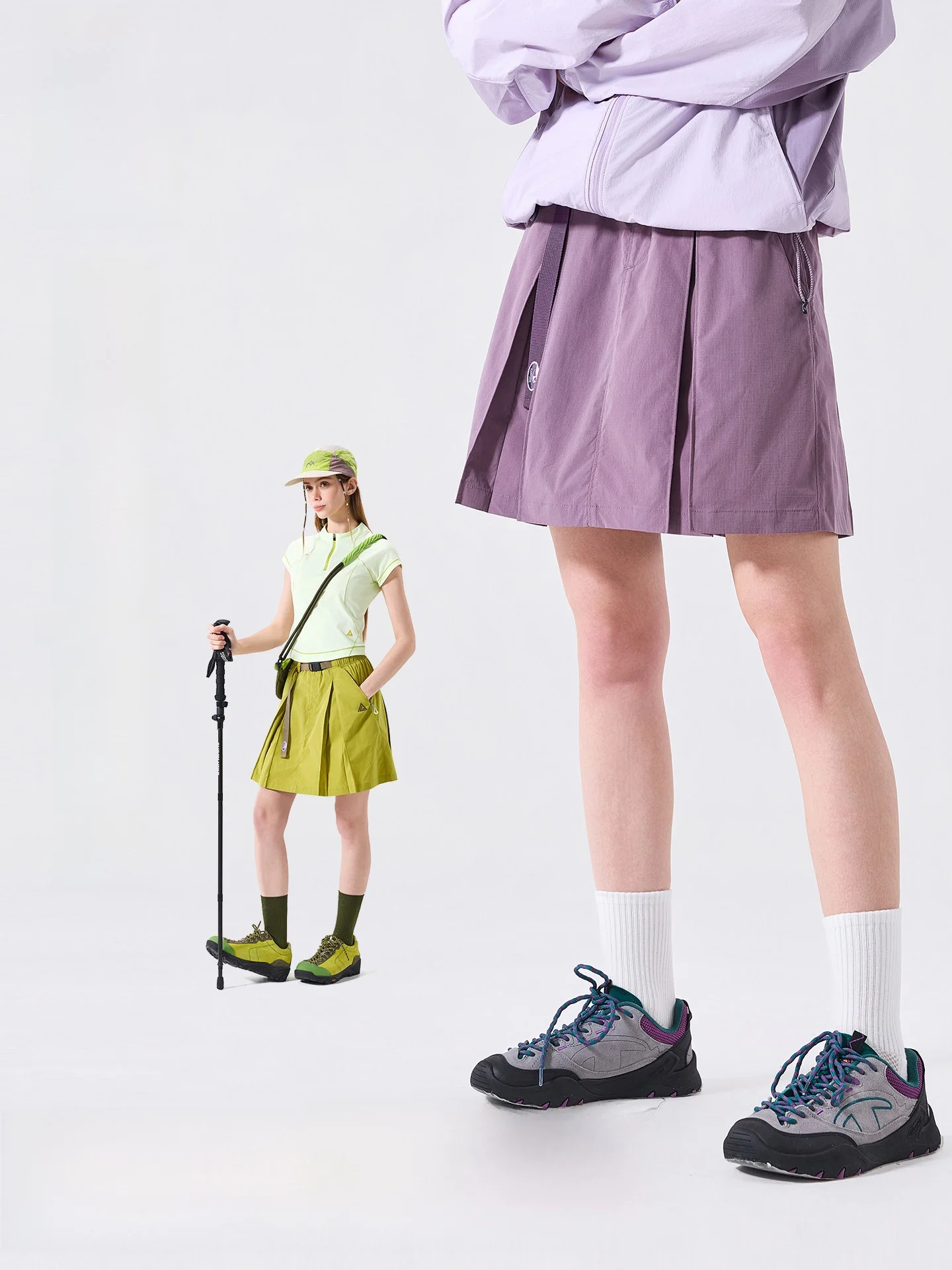 LAZY DAY Waterproof Outdoor Work Skirt Women's Hiking Mountain Lightweight Breathable Anti-Light Sport Pleated Skirt