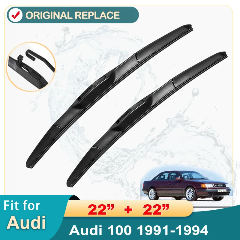 

Car Wiper Blade For Audi 100 22"+22" 1991-1994 Front Window Washer Windscreen Windshield Wipers Blades Accessories