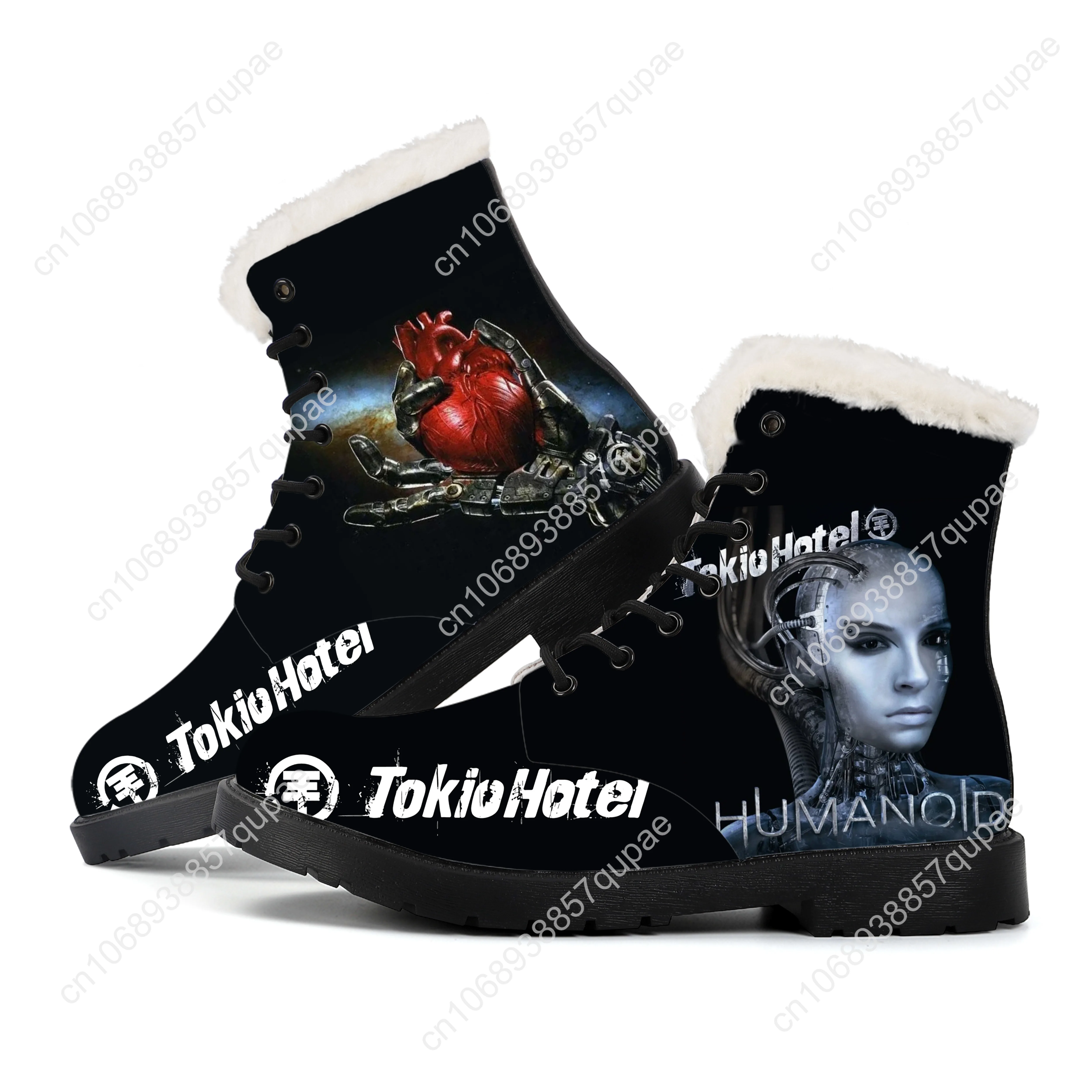 Tokio Hotel Plush Boots Germany Rock Band Mens Womens Teenager Shoes Casual Boot Warm Light High Quality Couple Customize Shoe