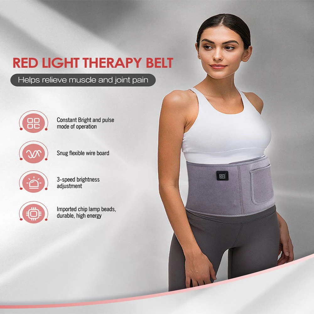 Red Light Therapy LED Belt, Body Warmth, Hot Compress, Massage Pad, Health Care, Waist Shaping Belt, Beauty