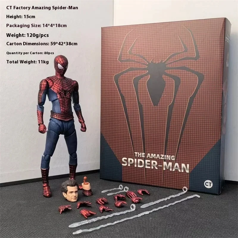 Ct Toys Spiderman Figure the Amazing Spider-Man أندرو غارفيلد أنيمي عمل الشكل تحصيل نموذج تمثال للهدايا #1