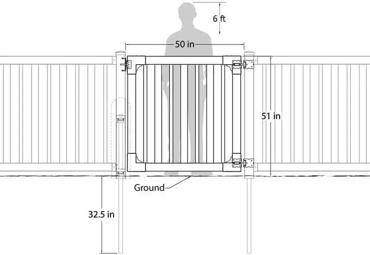 شحن سريع - البائعون الساخن. 4 أقدام ارتفاع × 4 قدم عرض (بوابة واحدة) مجموعة بوابة WamBam Sturbridge بدون حفر، بوابة سياج للفناء من الفينيل الأبيض مع، جديد