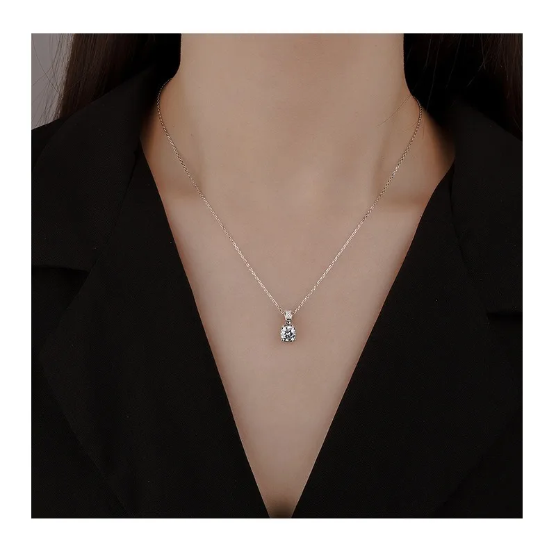 

Французский сапфировый кулон, элегантное ожерелье для торжественных случаев, женская классическая ретро-цепочка на ключицу с огранкой «четыре крапана, восемь сердец, восемь стрел»