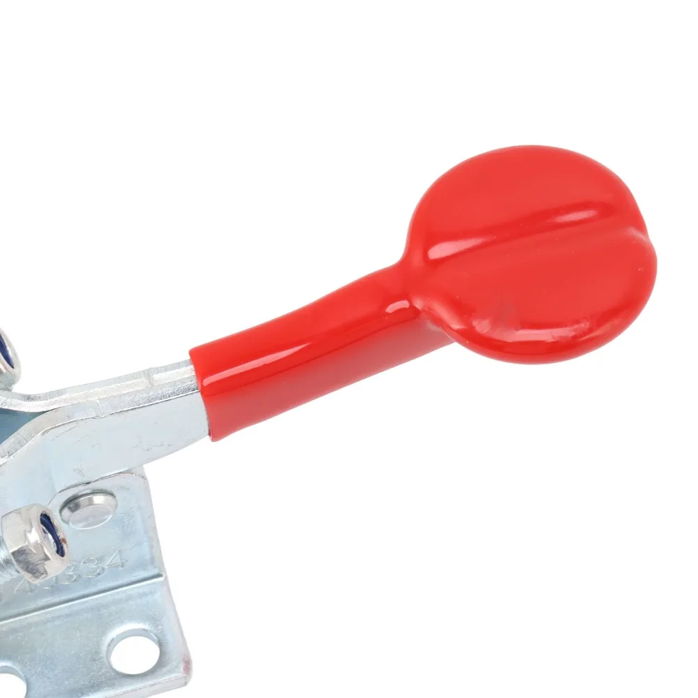 Heavy Galvanized iron Toggle Clamp Durable 235*54mm Toggle Latch Clamp Silver Quick Release Toggle Clamp Metalworking