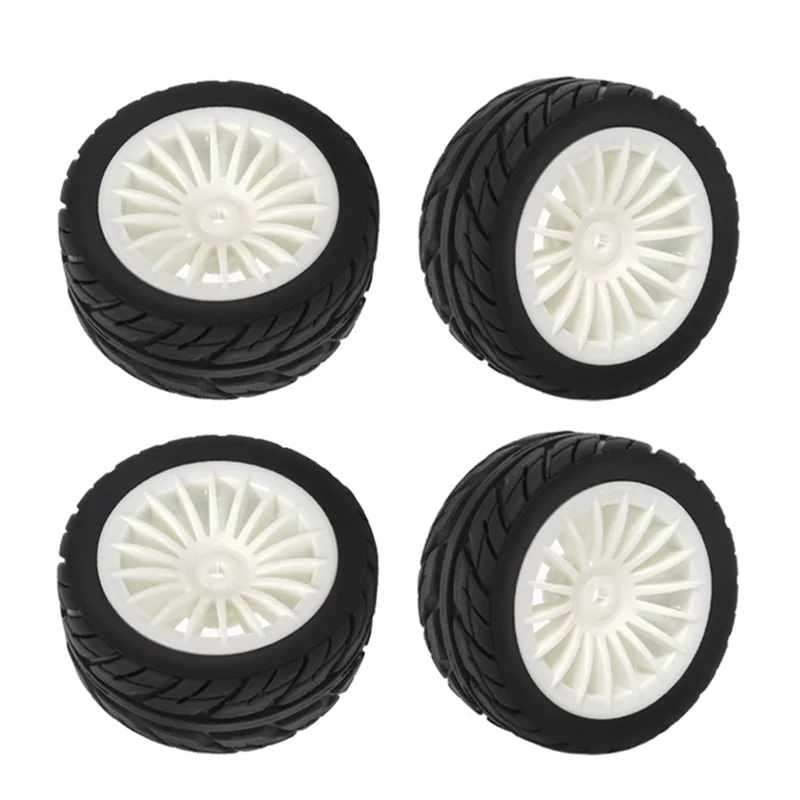 4Pcs Rubber Tires Tyre Wheel for SG1603 SG1604 SG 1603 UDIRC UD1601 UD1602 UD1603 UD1604 1/16 RC Car Upgrades Parts,2