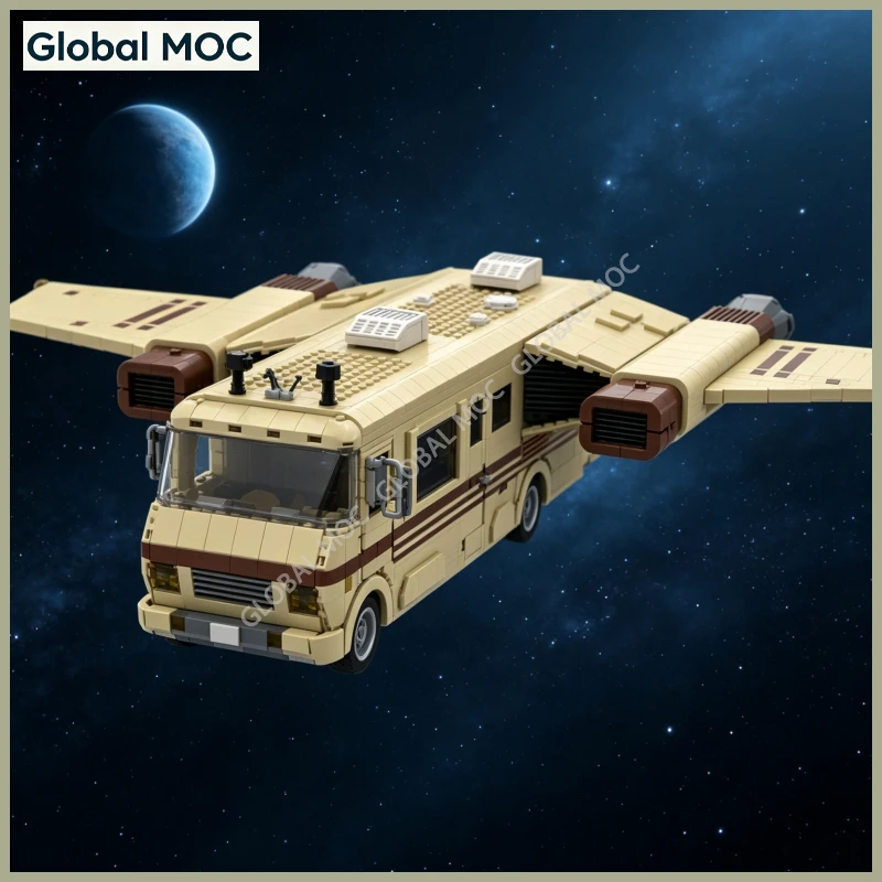 Legendary Ship Modular Building Blocks, Sci‑Fi Space Craft Diorama MOC Set Spaceship Collectible Construction Toy