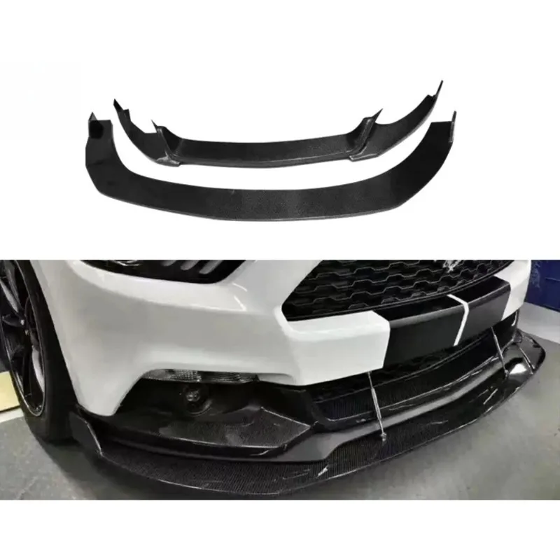 Fits Ford Mustang Mustang 2015-2017 Carbon Fiber Front Scoop Front Chin Wrap Front Scoop Conversion