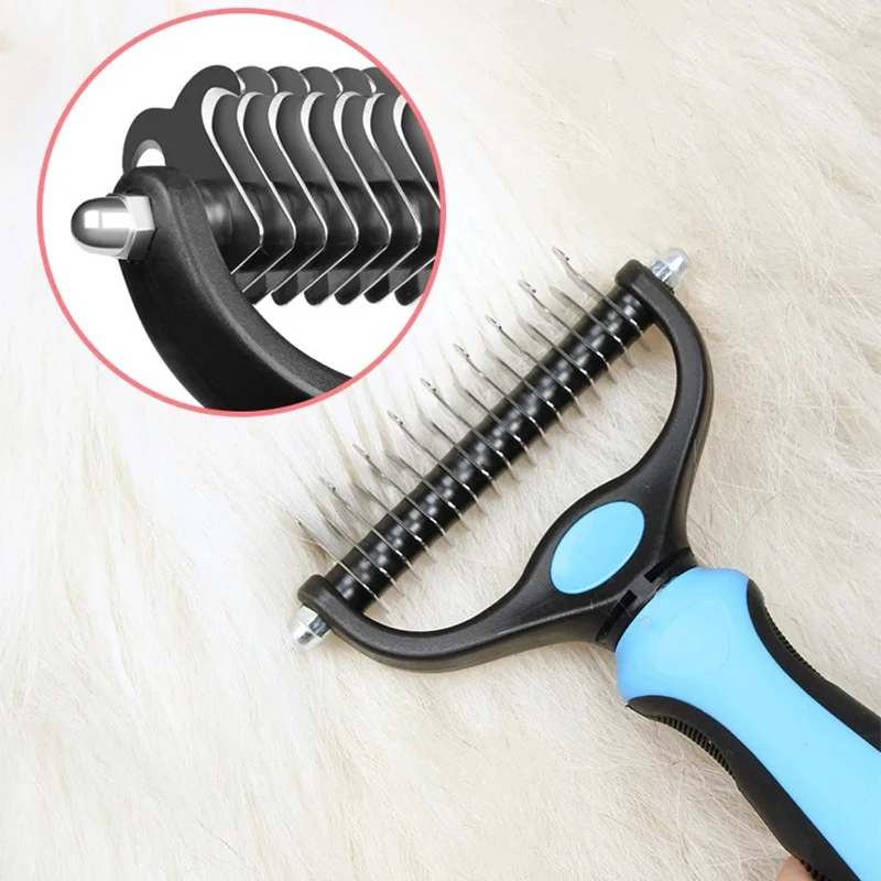 Professional Pet Deshedding Brush Dog Hair Remover Pet Hair Knot Cutter Puppy Cat Comb Brushes Dogs Grooming Shedding Supplies