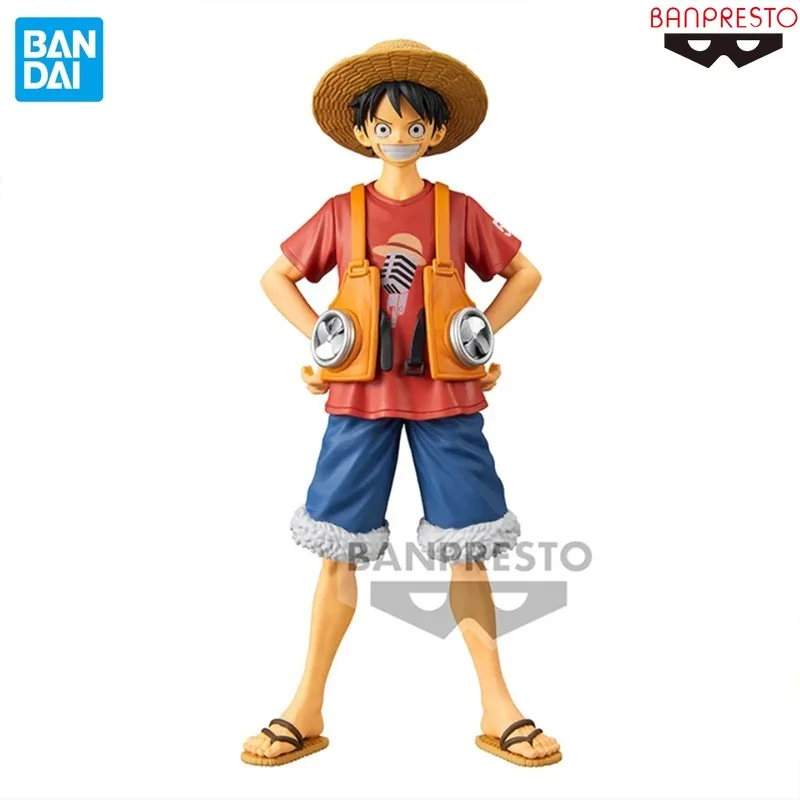 

Original Genuine Banpresto One Piece RED DXF The Grandline Men Vol.1 Luffy 18cm Theater Version Anime Figure Model Collection