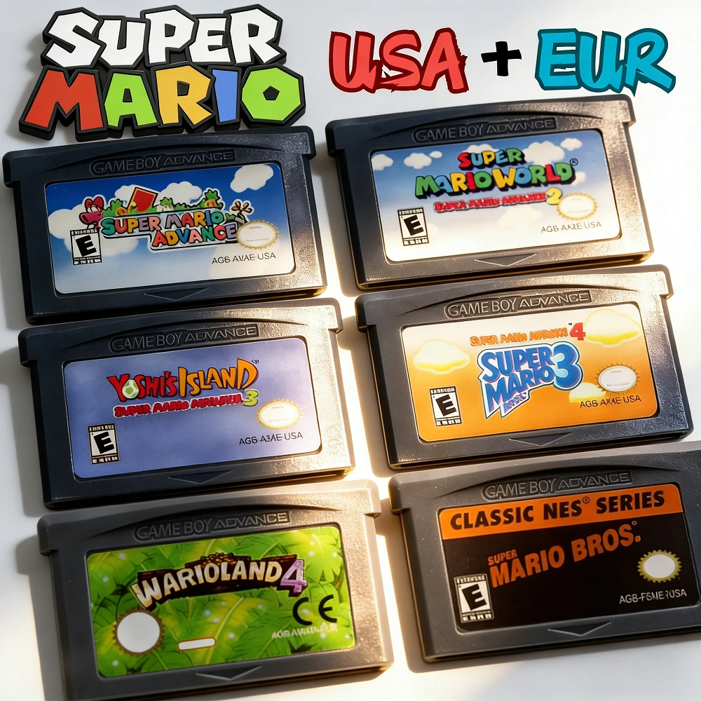 

Игровая карта Super Wario Land 4 GBA, 32-битная, версия EUR/USA для Game Boy Advance