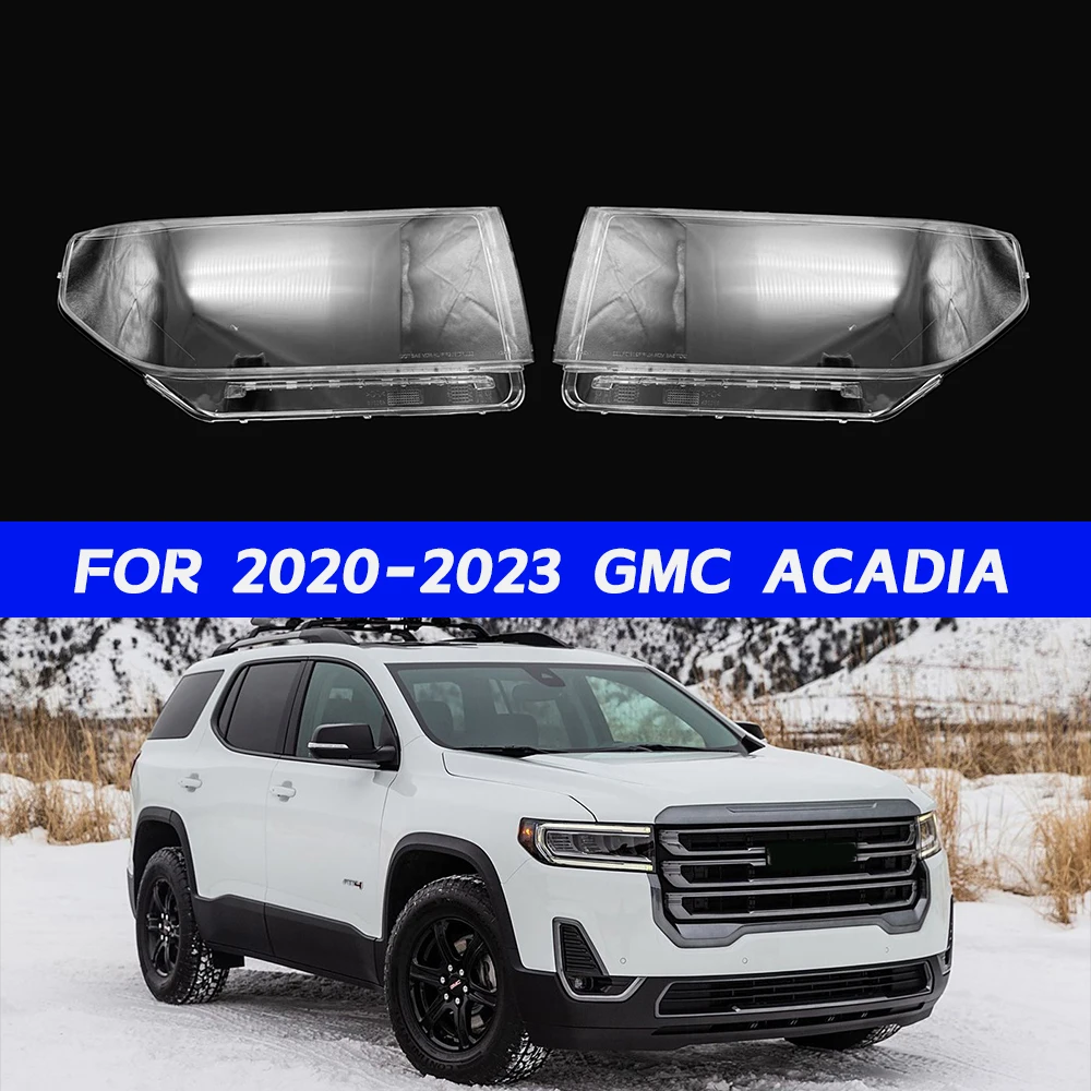 GMC Acadia cubierta de lente de faro para 2020 2021 2022 2023 faro de plástico pantalla transparente cubierta de lente de cristal de faro