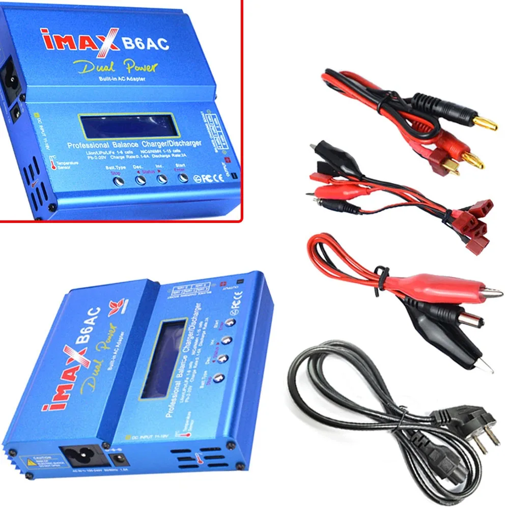 IMAX B6AC LiPo battery balance charger 100~240V Dual Power AC adapter For Li-ion/LiPo/LiFe 1-6 cells and Ni-Cd/NiMH 1 -15 cells