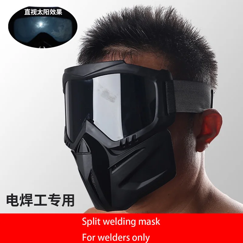 

Welder Anti-glare Radiation Anti-baking Face With One Breathable Heat Insulation Eye Protection