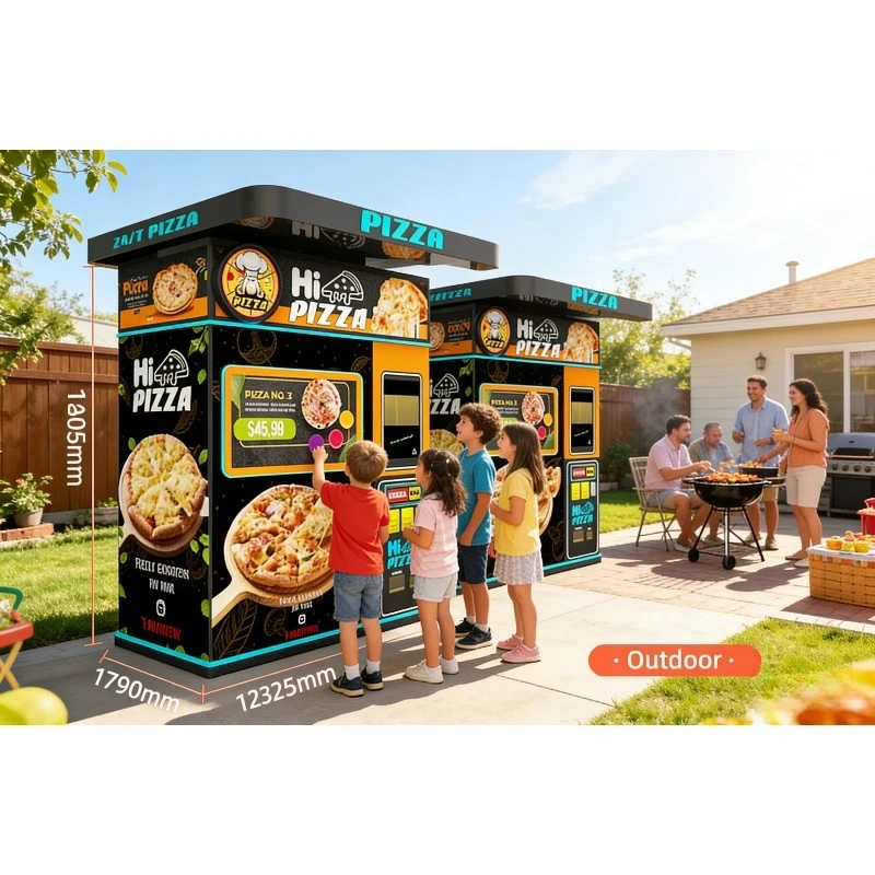 Smart Touch Screen Pizza Vending Machine Commercial Self Service Food Dispenser with SDK for Mall