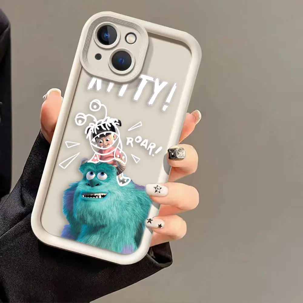 Luxtury Phone Case For iPhone 15 14 12 13 11 Pro 8 7 SE Plus X XR XS Max Soft Silicone Funda Case Shell D-Disney Monsters Inc