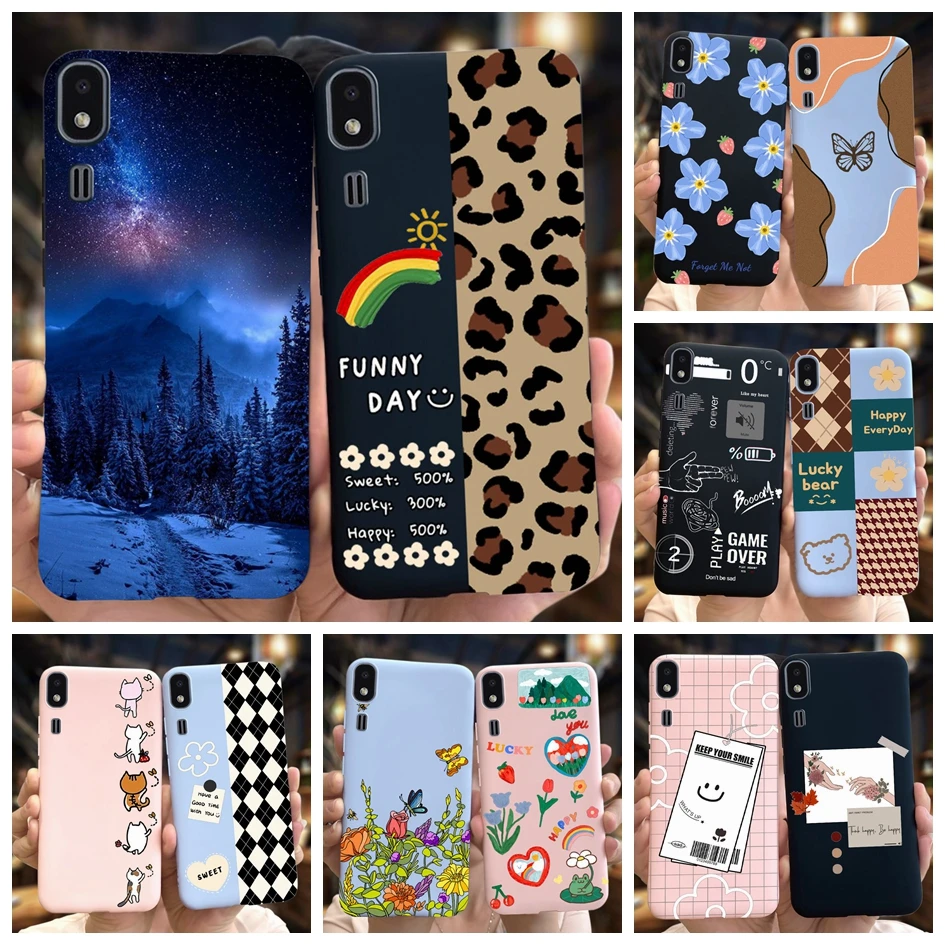 Case For Samsung Galaxy A2 Core A 2 Core A2Core A260F A260G Phone Case Shockproof Silicon Soft TPU Back Cover Cartoon Cat Bumper