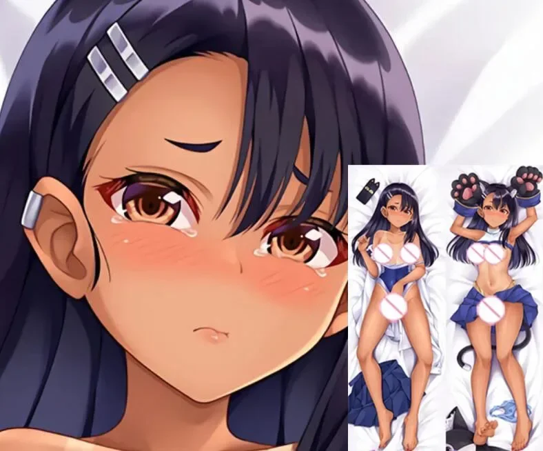

Dakimakura Nagatoro Ijiranaide Anime Body Pillow Cover Double-Sided Print Life Size Pillowcase Gifts