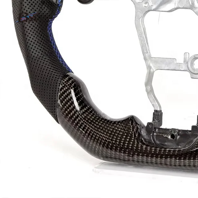 BM 100% ألياف الكربون الحقيقية مصباح ليد لتويوتا كورولا RAV4 كراون كامري يارس أوريس مخصص الرياضة عجلات القيادة ملحق جديد