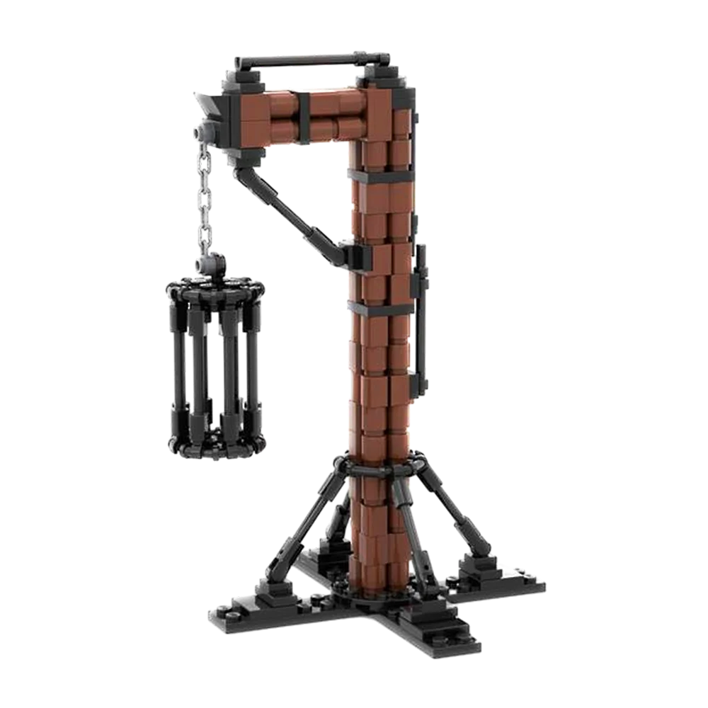 MOC Medieval Prison Gibbet Building Blocks Medieval Prison Punish Criminals Gibbet Tool Model Bricks Set Kids Toys Gifts