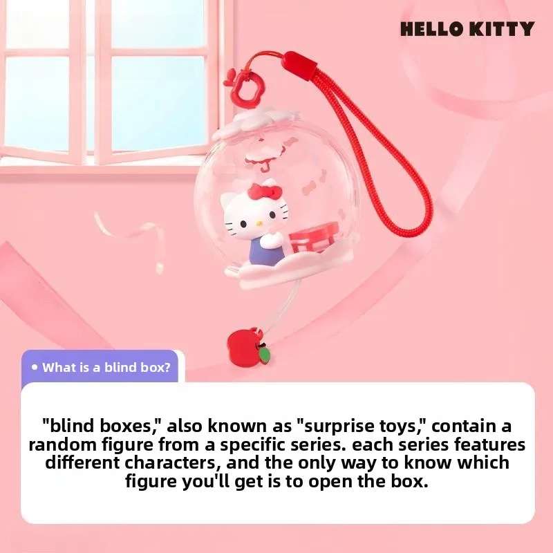 Niedliche Cartoon Hello Kitty My Melody Kuromi Süßer Traum Blasenhaus Szene Figur Blind Box Süße Schreibtischdekoration Urlaubsgeschenk