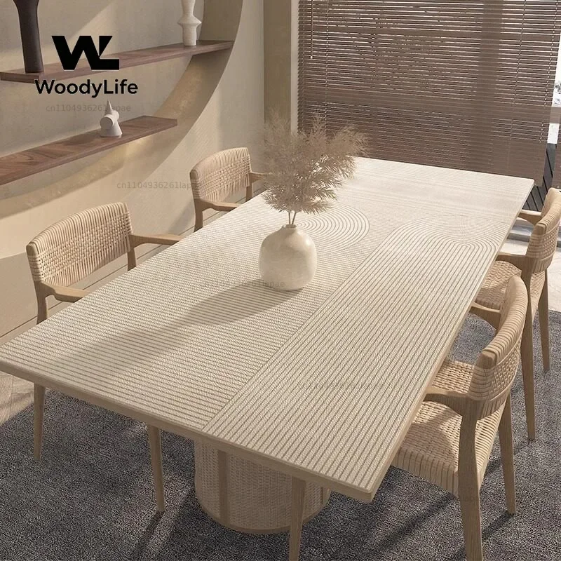 Dining Table Mat Waterproof and Oil-proof Pvc Tablecloth Leave-in, Anti-scalding and Heat Insulation Pad Light