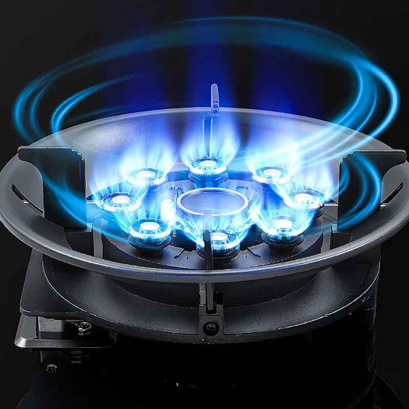 Estufa de GLP integrada para el hogar Estufa de gas abatible Estufa de quemador de alta potencia de un solo quemador Gas de disco mágico