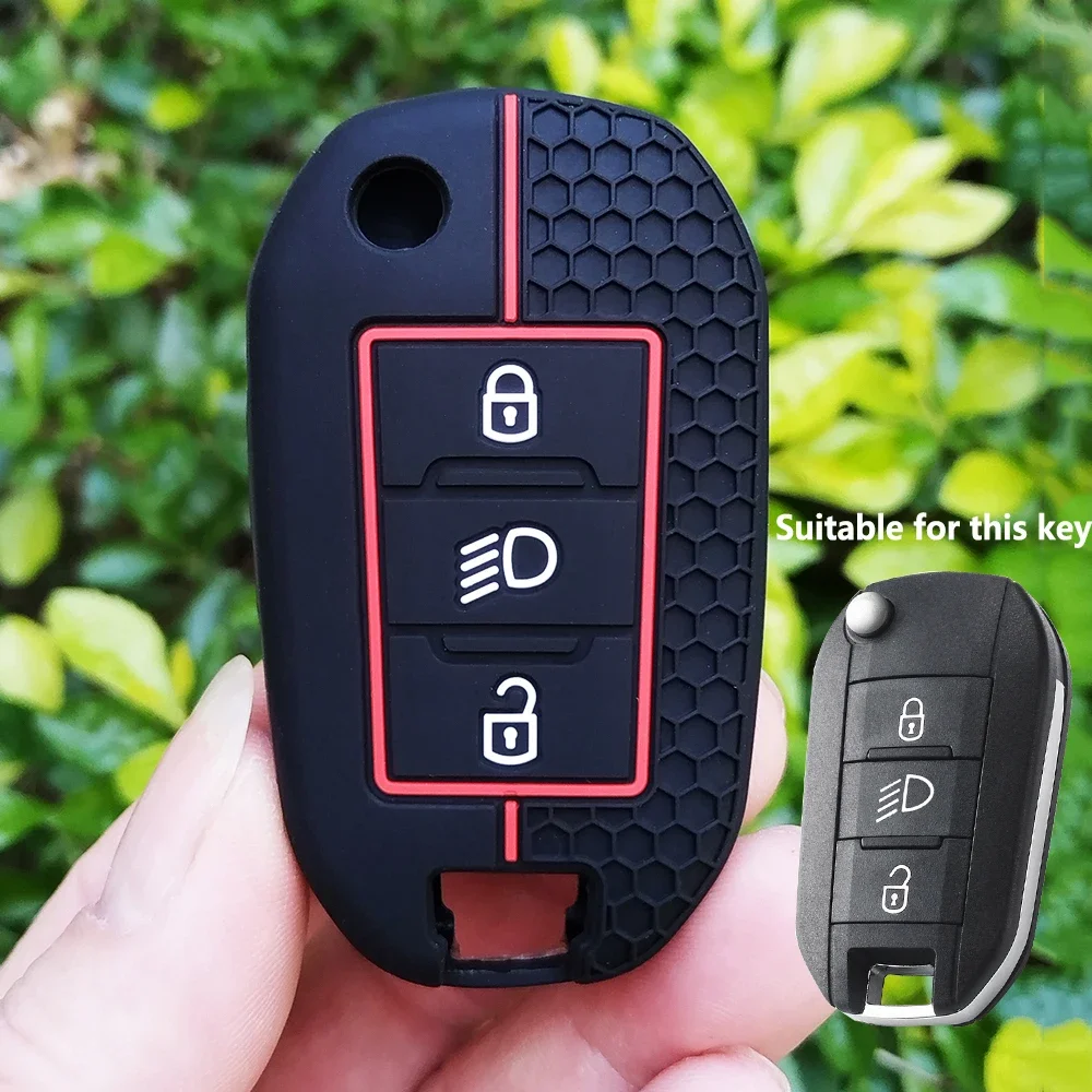 New Silicone Key Cover Car Key Case For Citroen C5 C3 C4 C8 Berlingo For Peugeot Partner Rifter 208 308 508 407 2008 3008 Expert