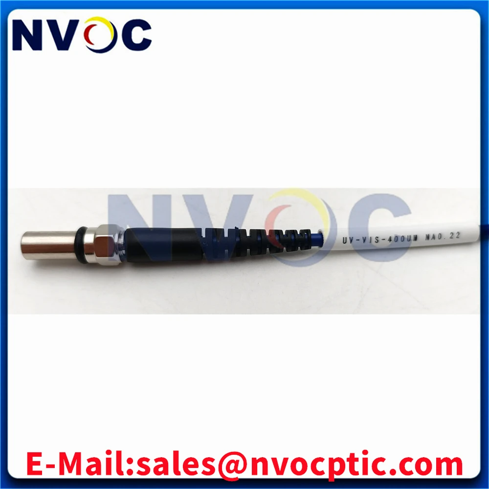 UV-VIS SMA905-SMA 400um 600um Silica Metal hexagon and round Ferrule MM SX  Quartz 3.0mm Armored Fiber Optic Patch Cord Cable