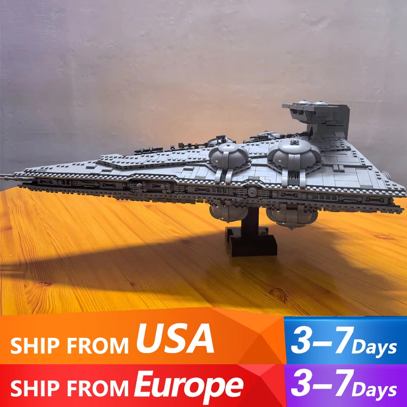 4450PCS MOC Space War Constrictor II Intercept cruiser Building Blocks Star Destroyer Display Model Assemble Toy Gift for Kids