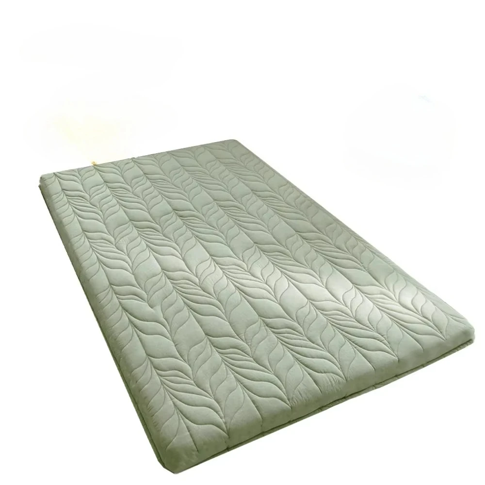 4 inch wheat pattern roll-up Japanese floor mat cotton folding futon tatami mattress (suitable for vacuum compression mattress)