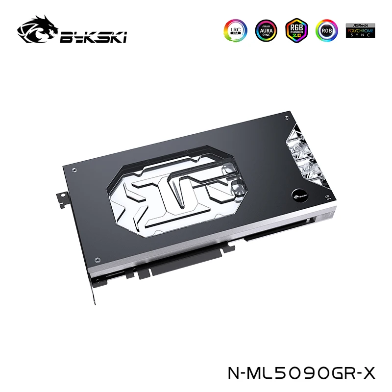 Bykski Water Block For Manli Geforce RTX 5090D OC Gallardo Graphics Card Cooler With Backplate,5V,N-ML5090GR-X